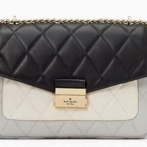 NWT Kate Spade ♠️ CAREY Colorblock Quilted Leather Bag  #KA762